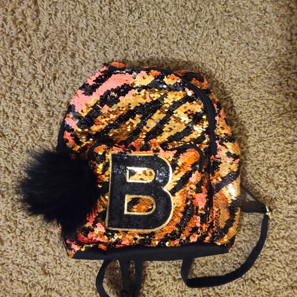 Justice mini letter B backpack